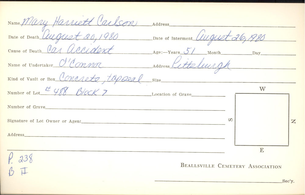 Mary Harriett Carlson